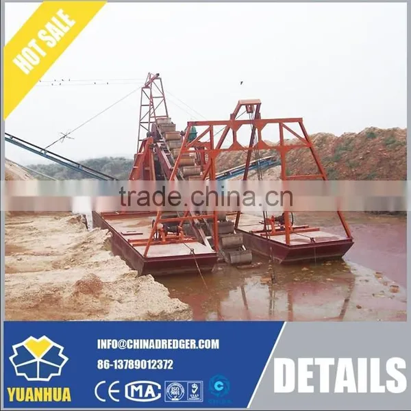 80 M3/h China Bucket Chain Dredger Sand Dredging and Washing Machine