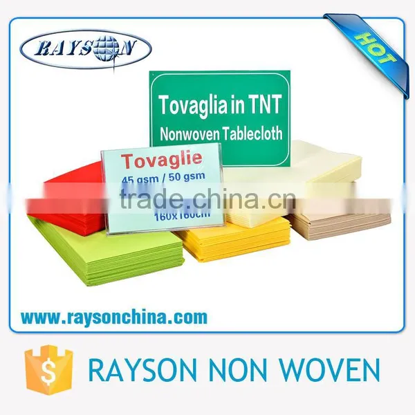 2015 Best Selling Customsize PP Nonwoven Cheap Round Tablecloth Per Meter photo-3