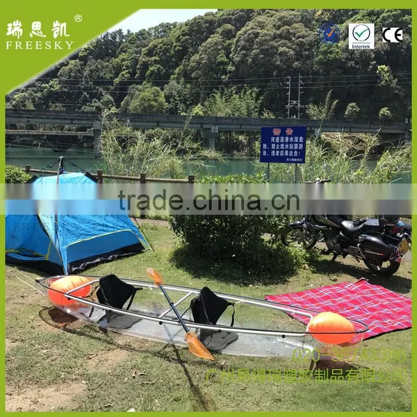 China Glass Bottom Crystal Clear Transparent Kayak for 2 Person photo-4