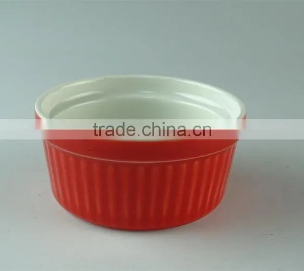 Colorful Ceramic Porcelain Type Bakeware Type Ramekin,ice Cream Serving Bowl photo-2