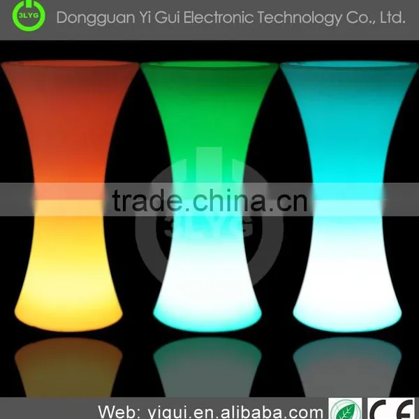 LED 16 Color Switching Bar Table Lighting up PE Plastic Standing Table Cocktail Table photo-2