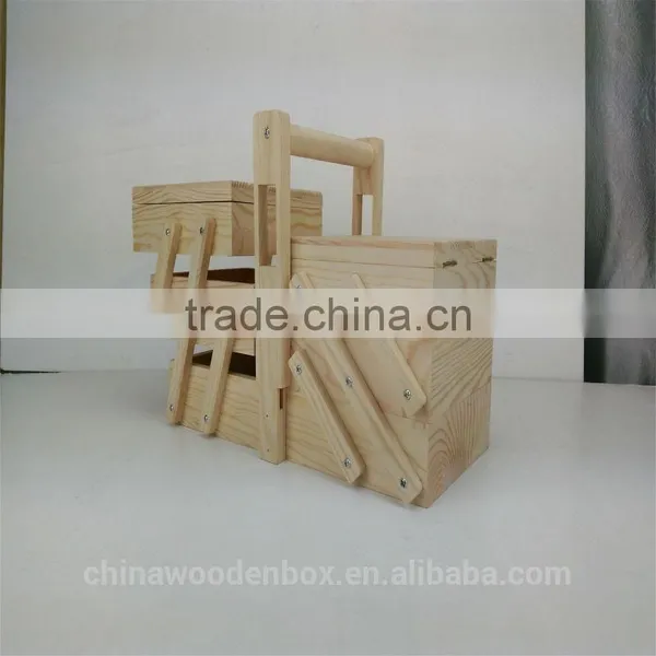 Mini Customize Folding Wooden Sewing Box for Sale photo-3