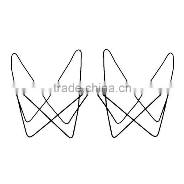 Luxury Upholstery Chair Metal Solid Steel Assembled Butterfly Chair Frame