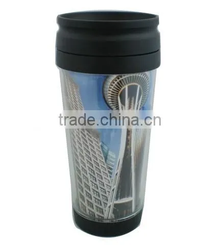 Beautiful Double Wall Plastic Cup Plastic Gift Advertising Cup 450154 photo-2