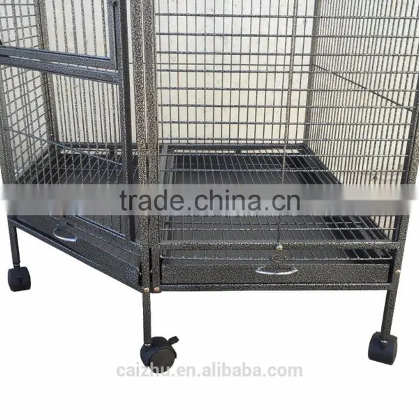 Large 162cm Corner Parrot Aviary Bird Cage With Wheels photo-4
