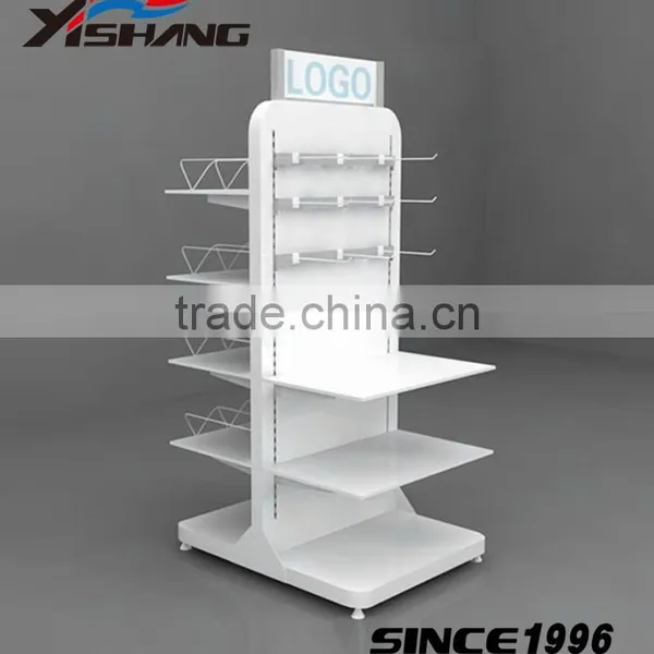 Custom Double Sided Floor Standing Car Accessories Display Stand