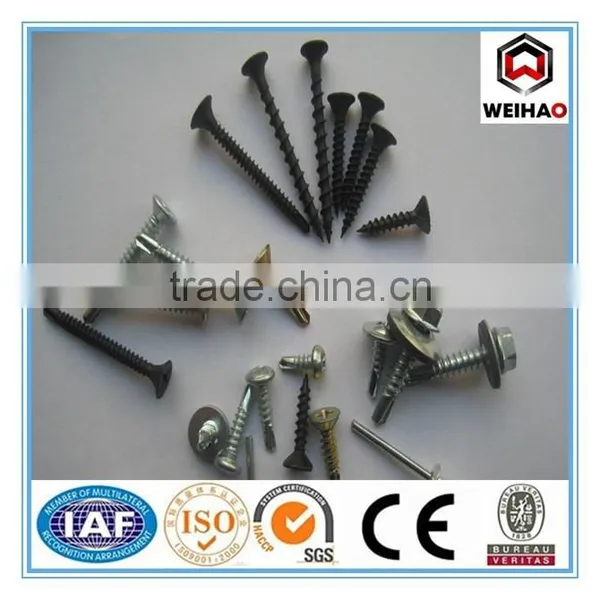 Cross Flat Head Black Phosphate Self Drilling Drywall Concrete Screw photo-2