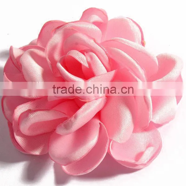 Handmade Singe Fabric Flower Clip for Kids Hair Accessories photo-3