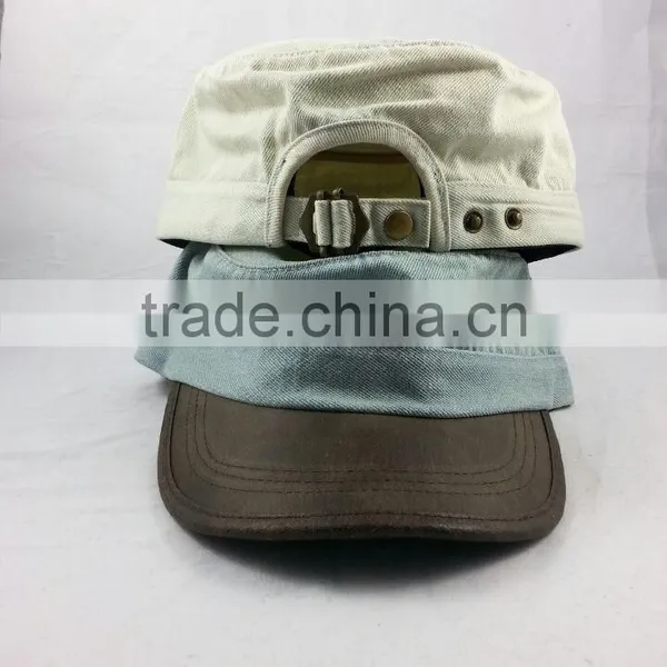 Custom Militsy Cap/denim Flat Cap photo-2