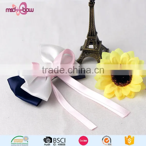 Fashion Design Ribbon Bow Alligator Korean Hair Clip for Girls photo-6