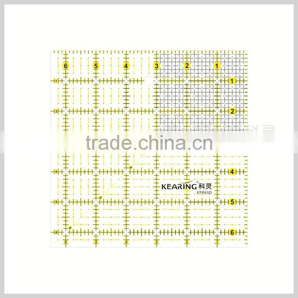 Factory Wholesale High End Non Toxic Artwork Making Patchwork Ruler in Size 16cm*16cm 3mm Thicklness #kpr1616 photo-2