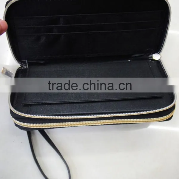Fashion Hot High Quality pu Leather Rivets Zipper Wallet photo-2