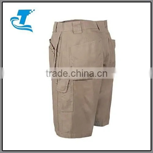 Men's Khaki Lightweight Cotton Shorts photo-4