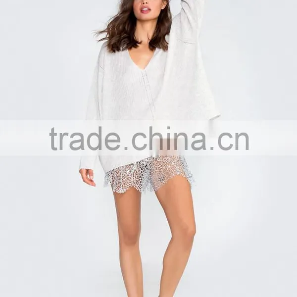 Chinese New Fashion Wool V Neck Sweater photo-2