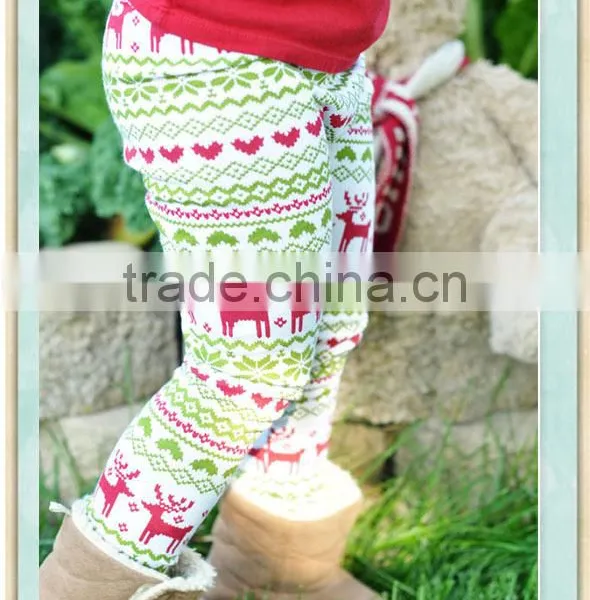 Baby Girls Toddler Christmas Leggings Reindeer Snowflake Deer Leggings Pants Trousers photo-2