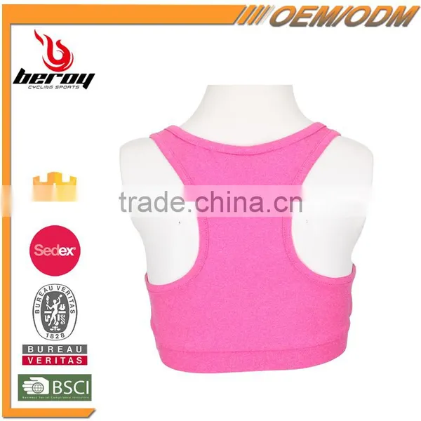 Wholesale Custom Design Fitness Bra Yoga Tank Tops for Little Girls photo-3
