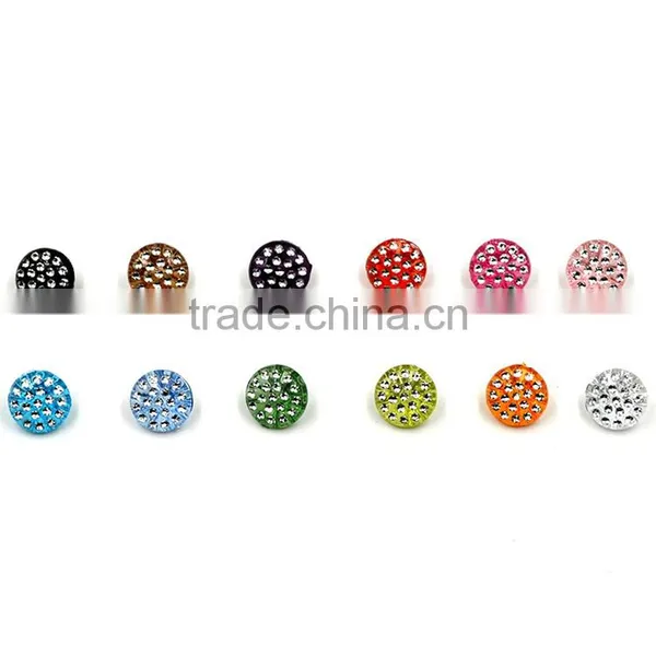 Colorful 12.5mm Garment Button With Rhinestone Fashion Buttons For Clothes photo-4