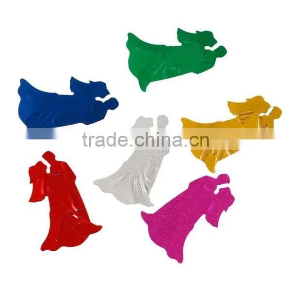 PVC Confetti Party Decoration Wedding Bride and Groom At Random photo-3