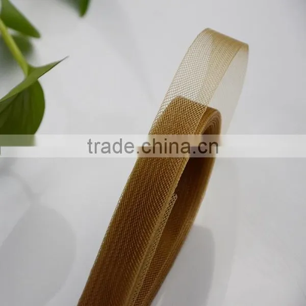 3" Soft Colored Crinoline Horsehair Braid For Wedding Dress photo-4