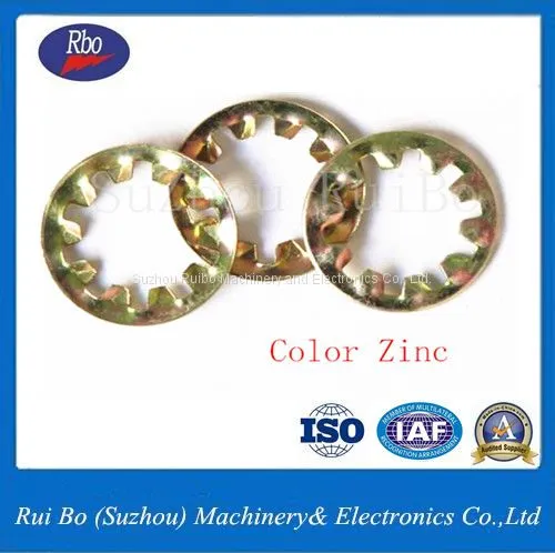 China Manufacture DIN6797J Internal Teeth Washer With ISO