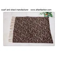 Zebra Stripe Woman Scarf and Shawl