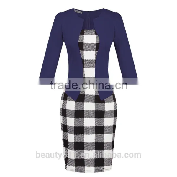 Premium Shift Dress With Contrast Embroidery Women Casual Dress SD30 photo-3