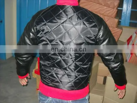 Quilted Varsity Jacket / Baseball Jacket / Letterman Jacket photo-3