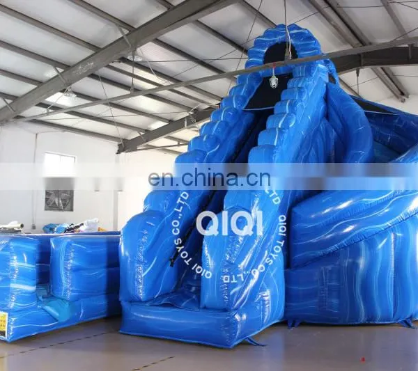 Valcano Bule Corkscrew Inflatable Water Slide With Pool for Kids photo-2