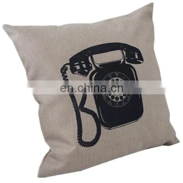 Handmade Custom Cheap Throw Sofa Chair Cushion Cover 50x50 Fashion Digital Decorative Linen Pillow Cover photo-3