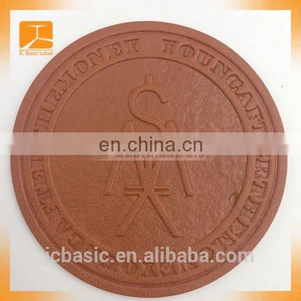 Brown Sewing Clothing Labels Custom Brand Hawk Logo Labels Eagle Stamping Pattern Jeans Leather Labels for Handbag Jacket Pants photo-6