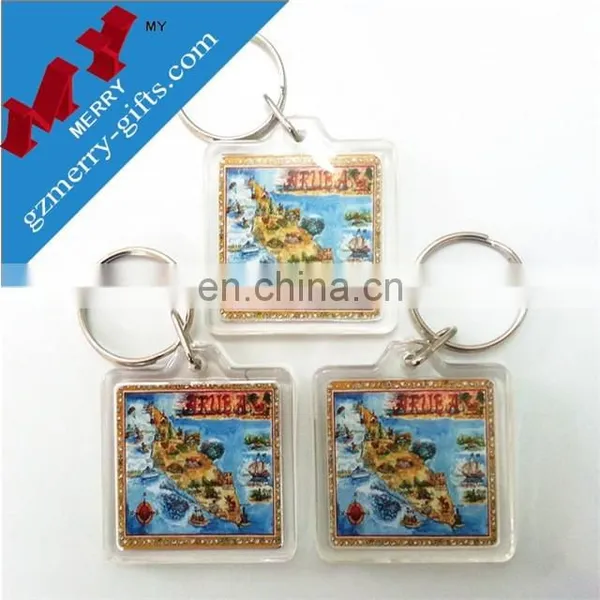 Newly Design Cheap Blank Keychain / Printed Acrylic Keychain photo-5