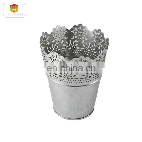 Metal Planter Pot Garden Tin Box Iron Pots Flower Pot