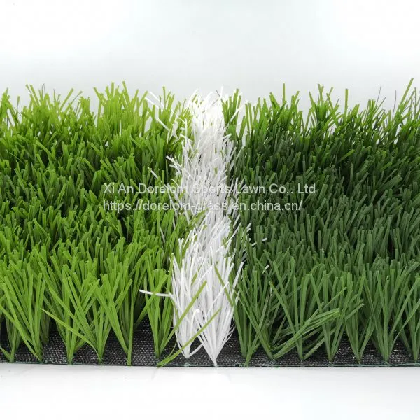 W Shape Bi-colors UV Resistant Futsal Soccer Field Football Artificial Grass Turf