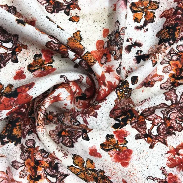 Hot Selling New Fashion Custom Textile Digital Printing Soy Silk Fabric photo-5
