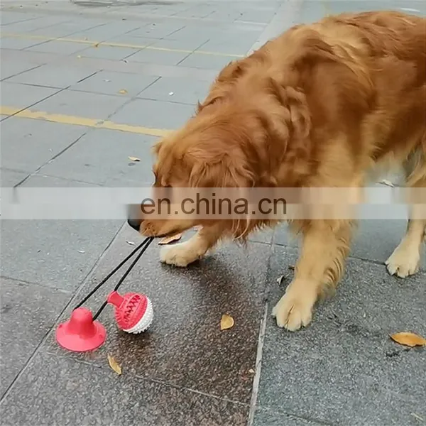 Multifunction Pet Molar Bite Toy Food Dispensing Suction Cup Dog Toy photo-7