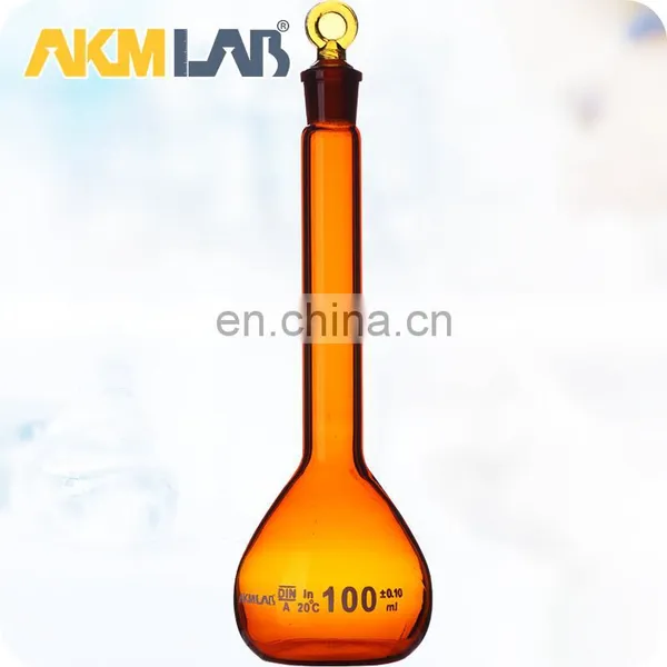 AKM LAB Glass A 100ml Volumetric Flask With Stopper photo-2