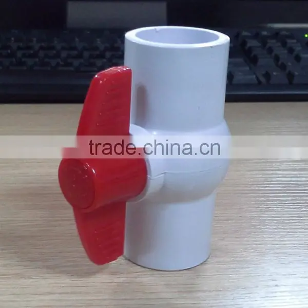 Compact White Upvc Ball Valve SOCKET/THREAD Style photo-2