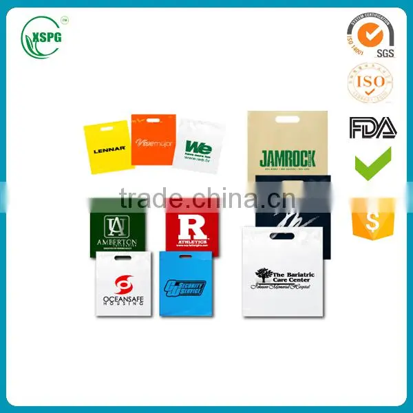 Supermarket Clothes Shopping Die Cut Handle Plastic PE Bag photo-2