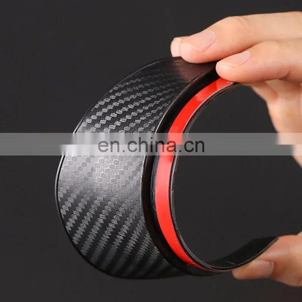 Car Accessories Side Rear Mirror Visor Rain Snow Guard Carbon Fiber Black Eyebrow photo-3