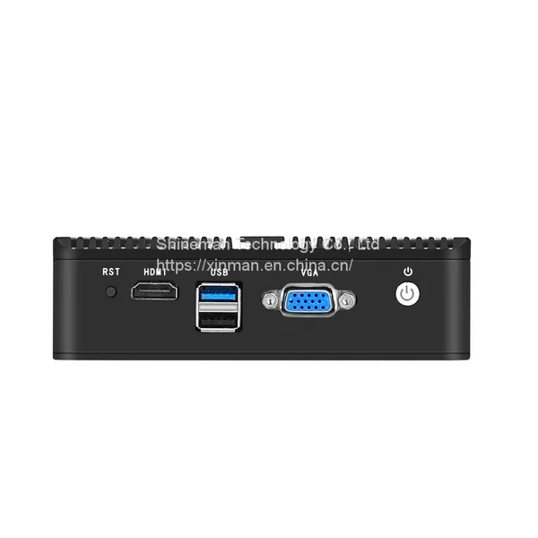 Ultral Small Fanless Mini PC Intel Baytrail 4 LAN Network Computer J1900 Barebone photo-4