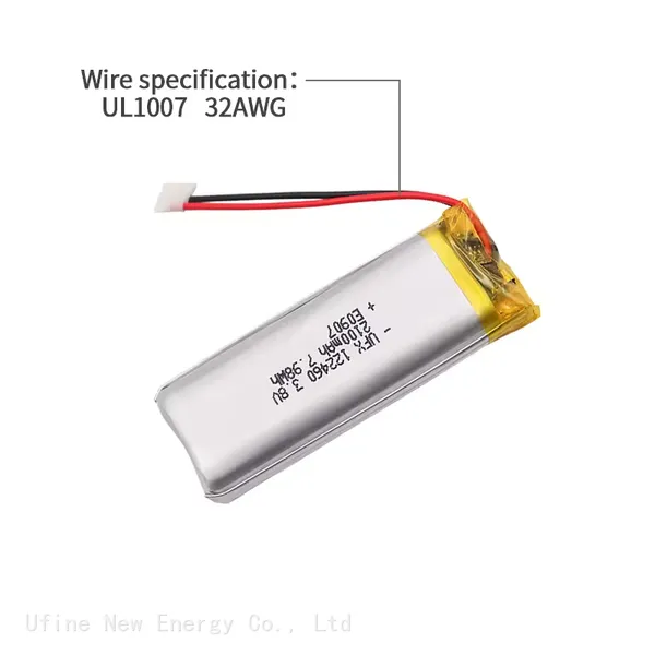Customized Rechargeable Battery for Cordless Phone UFX 122460 2100mAh 3.8V Polymer Battery photo-4