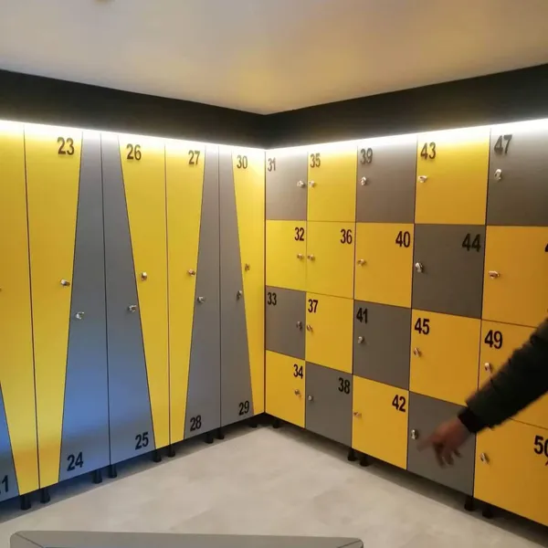Gym Cabinet Locker HPL 6 Doors Storage RFID Lock Locker photo-2