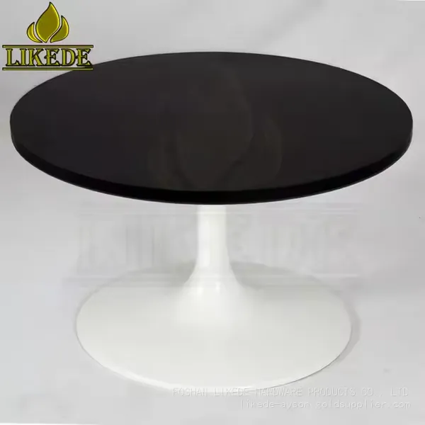 White Tulip Base Tea Table With Low Coffee Tables Metal Furniture Legs photo-2
