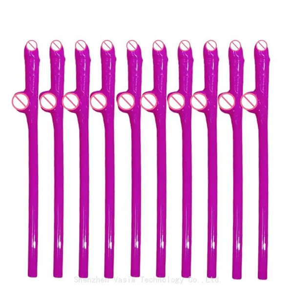 Naughty Pennis Shape Straws - Bachelorette Party Nightclub Funny Drinking Accessories photo-4