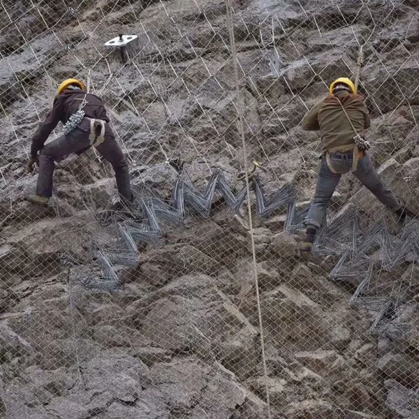High-Elastic Spiral Rope Mesh Hot Dipped Galvanized Slope Protection Net for Earthquake Prone Zones Welding Bending Included photo-2