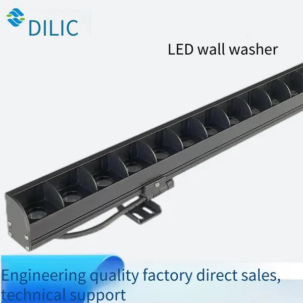 24w Led Outdoor Grille Anti-glare Wall Washer Lights, Single-color Constant-on, Single-color With Controller, Full-color With Controller Wall Washer Lights photo-3