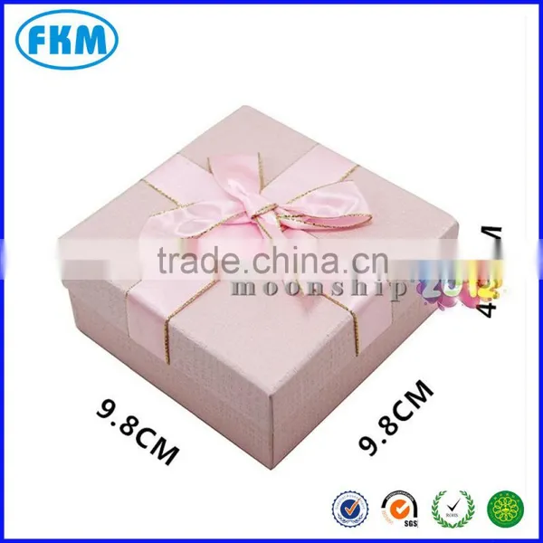 Accept Custom Order and Display Industrial Use Cardboard Pink Gift Box photo-2
