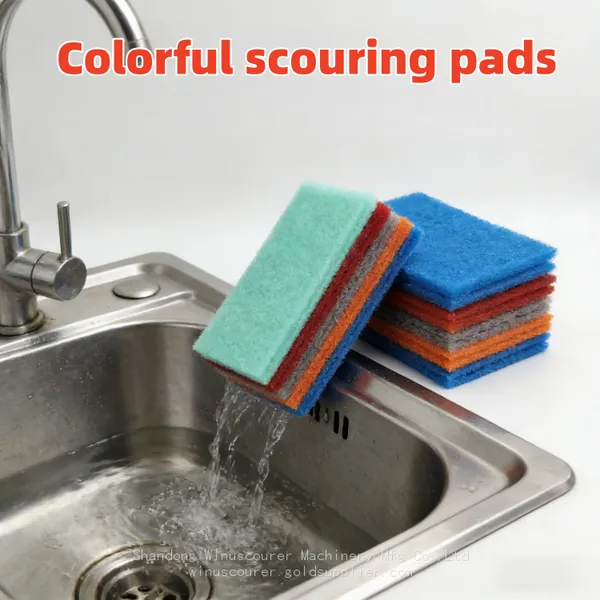 Kitchen Clean Scouring Pad in Roll Wholesale Household Clean Scourer Pad photo-5