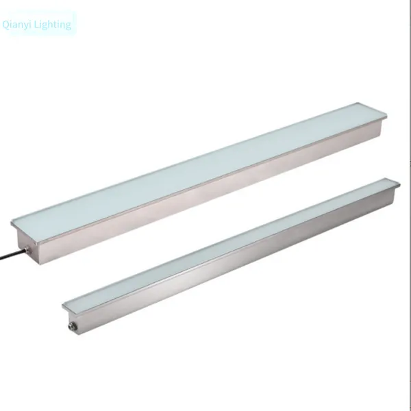 Led Strip In-ground Lights With Tempered Glass Surface, Embedded for Squares, Gardens and Commercial Streets, Model Qy-qr1505 photo-2