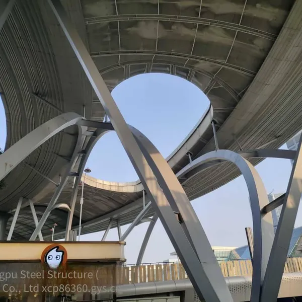 Grid Tube Truss Roof for Stadiums and Swimming Pools. Processing of Steel Structure Grids for High - Speed Railway Station Buildings, Municipal Venues, Stadiums, and Exhibition Centers. Self - Owned Installation Team photo-3